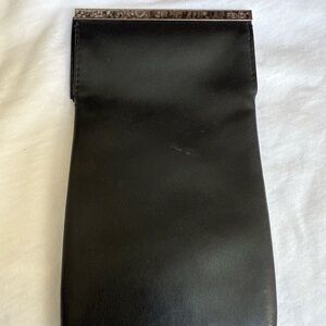 Fendi Black Leather Sunglasses Case